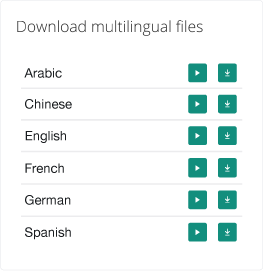 3. Receive multilingual files in a few business days