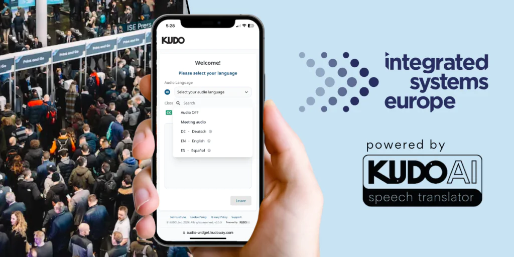 ISE 2024 to Become First Entirely Language-Accessible Event with AI as Technology Partner, KUDO, Launches Unique Speech Translator in the AV World